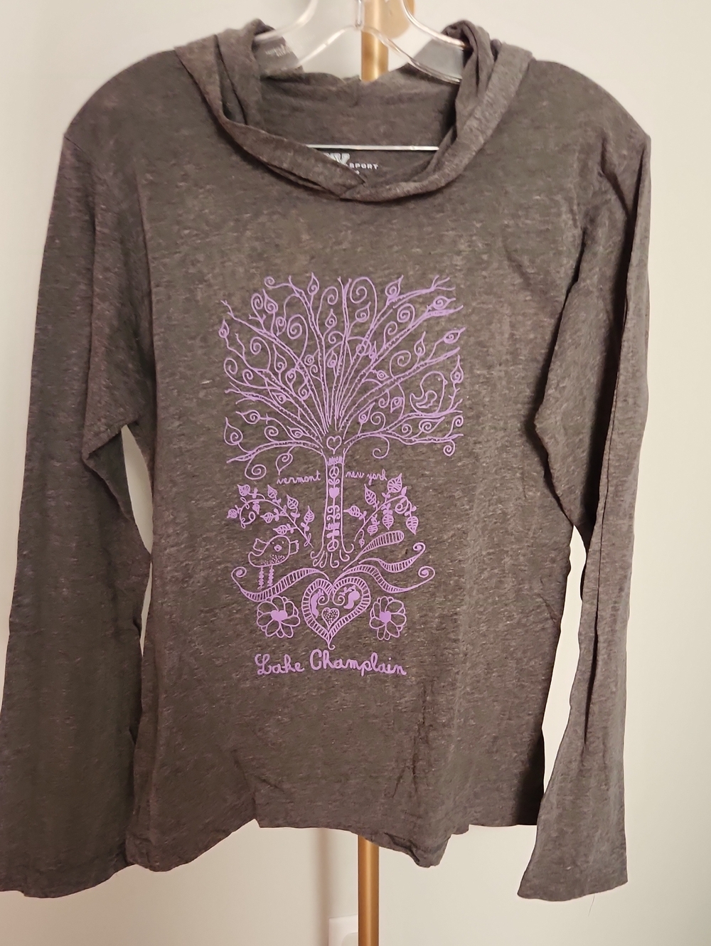 MV Sport Charcoal Gray Logo Tee